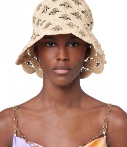 Natural/Gold Autres Head Accesories Hat