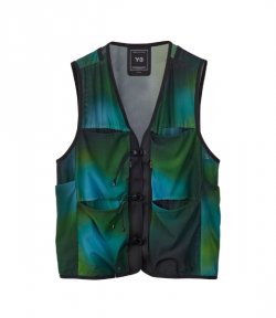 Green Aop Mesh Vest