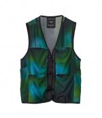 Green Aop Mesh Vest