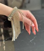 Silver/Pink Bracelet Manchete
