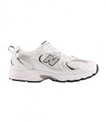 530 White/Silver/Black Sneakers