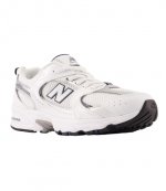 530 White/Silver/Black Sneakers