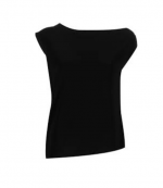 Black Drop Shoulder Top