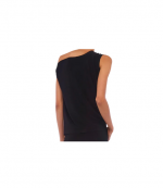 Black Drop Shoulder Top