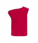 Red Drop Shoulder Top