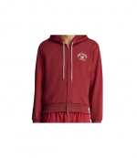 WB Burgundy Track Hoodie