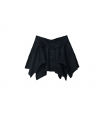 Black Cut Off Skirt