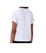 White Essential Jersey Shrunken Tee W/ Puff Logo