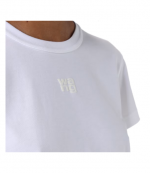 White Essential Jersey Shrunken Tee W/ Puff Logo