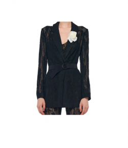Black Single Classic Breasted Jacket