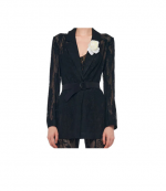 Black Single Classic Breasted Jacket