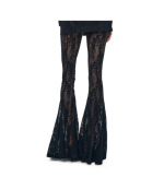 Black Fishtail Pants Without Waistband