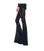 Black Fishtail Pants Without Waistband
