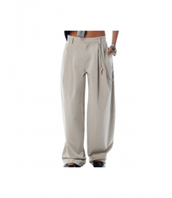 Mid-Rise Trouser W/Chain