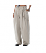 Mid-Rise Trouser W/Chain