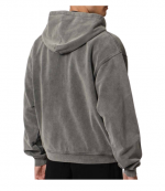 Vintage Grey Script Logo Hoodie