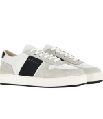 H668 White/Black Allacciato Fascia Logo