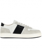 H668 White/Black Allacciato Fascia Logo
