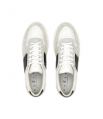 H668 White/Black Allacciato Fascia Logo