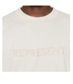 Concrete Embroidered Cotton Serif Logo T-shirt