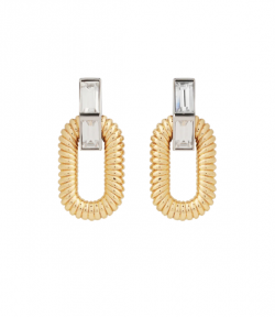 Gold/Crystal Boucle D'oreill