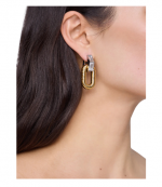 Gold/Crystal Boucle D'oreill