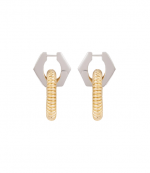 Gold/Crystal Boucle D'oreill