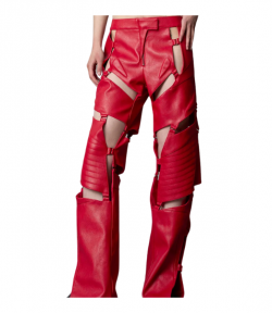 Red Biker Floating Pants