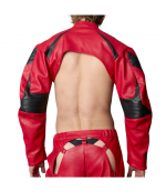Red Moto Chocker Jacket