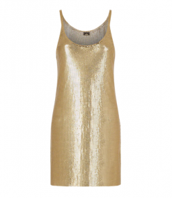 New Gold Robe Short Dress