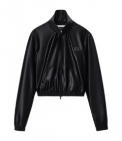 Shrunken Black Zip-Up Jacket