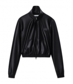 Shrunken Black Zip-Up Jacket