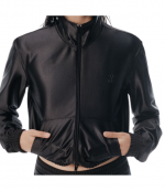 Shrunken Black Zip-Up Jacket