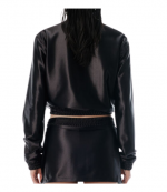 Shrunken Black Zip-Up Jacket
