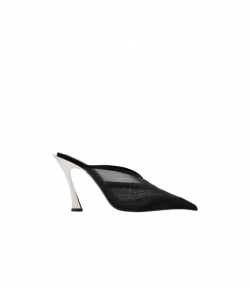 Black Mesh Fang 95 Mules