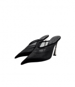 Black Mesh Fang 95 Mules