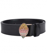 Black Leather Kensington 38 Belt