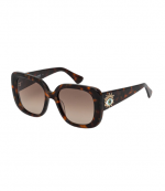 Brown Evil Eye Oversized Sunglasses