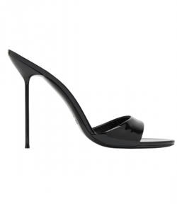 Black Patent Leather Lidia Mule