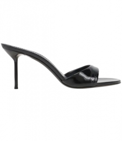 Black Patent Leather Lidia Mule 70