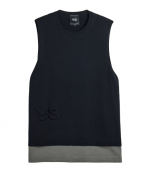 Black U Logo Knit Vest