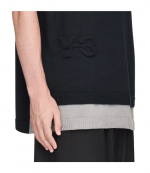 Black U Logo Knit Vest