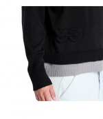Black U Logo Knit Crewneck
