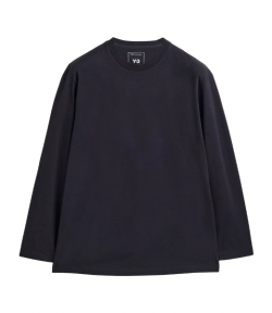 Black Y-3 Gfx Longsleeve Tee