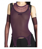 Burgundy Layered Garter Tank Top