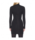 Black Longsleeve Cut-Out Star Mini Dress
