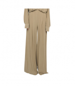 Khaki Mens Pleat Pants