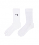 White Y-3 Cl Sock Crew