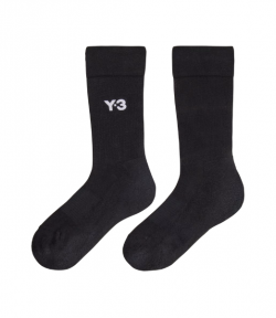 Black Y-3 Cl Sock Crew