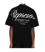 Black Represent Owners Club Script T-Shirt